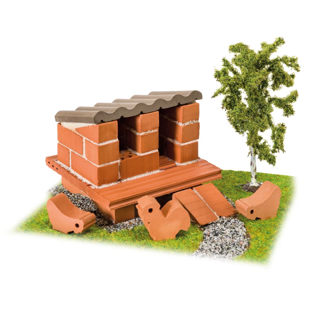 Teifoc Farm Building Brick Set Construction Toy Real Brick