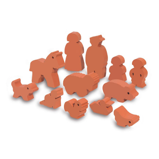 Clay figures - 12 parts